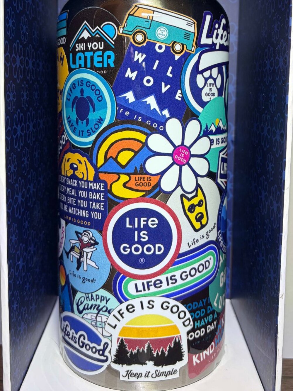Life Is Good 32oz Stainless Steel Insulated Bottle Tumbler Allure travel sticker - Picture 3 of 4